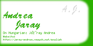 andrea jaray business card